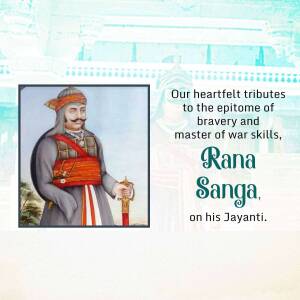 Rana Sanga Jayanti Image For Threads