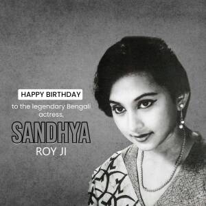 Happy Birthday Sandhya Roy Ji Marketing Image For WhatsApp