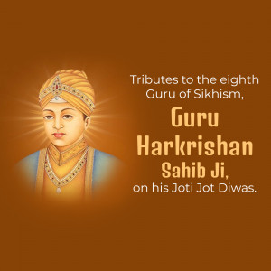 Guru Harkrishan Sahib Ji - Jot Jot Diwas Banner For X