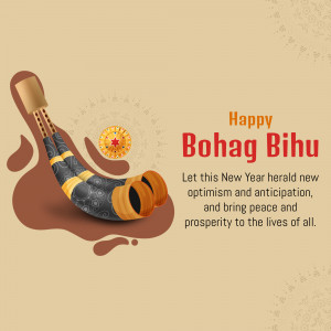 Happy Bohag Bihu Greetings Branding Post For Twitter