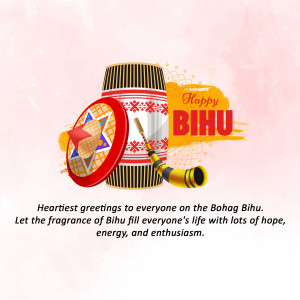 Happy Bohag Bihu Greetings Social Media Post For Instagram