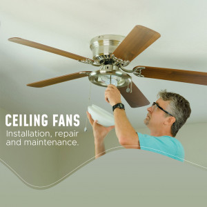 Ceiling Fan Installation & Repair Graphic For Telegram