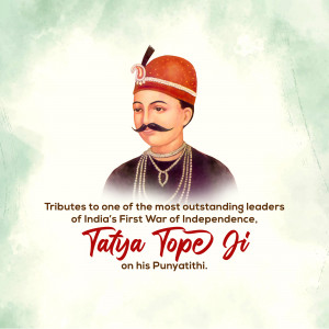 Tatya Tope Ji Punyathithi Image For X