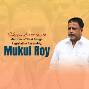 Happy Birthday Mukul Roy Design For Instagram