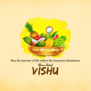 Vishu Abundance Social Media Post For WhatsApp