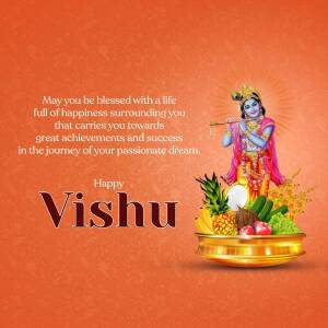 Happy Vishu Greetings Graphic For Instagram