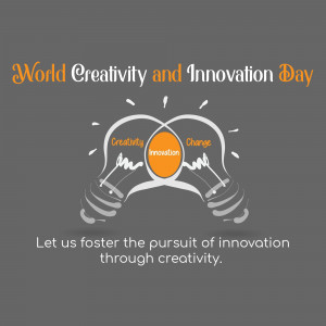 World Creativity And Innovation Day Business Poster For Pinterest