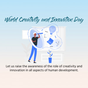 World Creativity And Innovation Day Advertisement For Telegram
