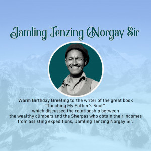 Jamling Tenzing Norgay Sir - Birthday Greeting Artwork For WhatsApp