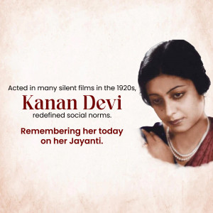 Kanan Devi - A Pioneer Of Indian Cinema Artwork For X