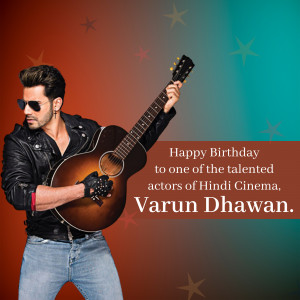 Varun Dhawan Birthday Wish Creative Design For Instagram