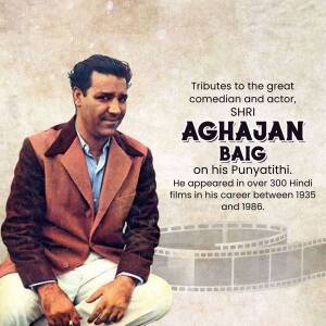 Aghajan Baig - Tribute To A Comedy Legend Image For LinkedIn
