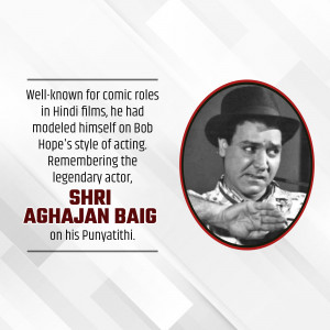 Shri Aghajan Baig - Remembering The Legendary Actor Branding Post For Instagram