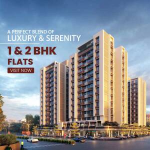 Luxury Apartments - 1 & 2 BHK Flats Graphic For Threads