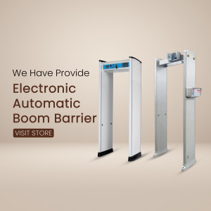 Electronic Automatic Boom Barrier & Metal Detector Flyer For Instagram