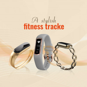 Stylish Fitness Tracker Collection Design For LinkedIn
