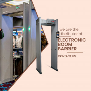 Electronic Barrier Security System Promotional Banner For Instagram