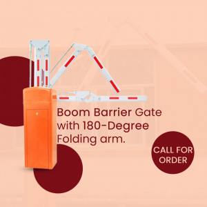 Boom Barrier Gate - 180 Degree Folding Arm Advertisement For Threads