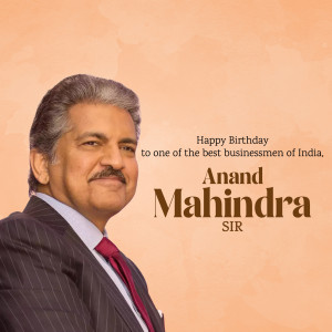 Anand Mahindra Birthday Wish Image For Telegram