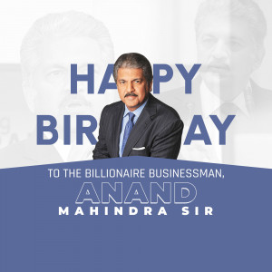 Happy Birthday Anand Mahindra Artwork For Telegram