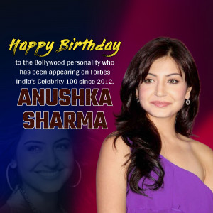 Anushka Sharma Birthday Wish Post For WhatsApp