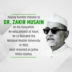 Dr. Zakir Hussain - Punyathithi Tribute Social Media Post For X