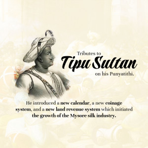 Tribute To Tipu Sultan Banner For Google Business Profile
