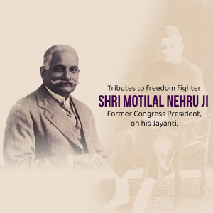 Motilal Nehru Jayanti Tribute Design For Pinterest