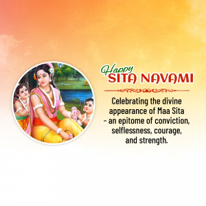 Happy Sita Navami Greetings Banner For Telegram