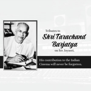 Shri Tarachand Barjatya Jayanti Tribute Template For Threads
