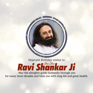Ravi Shankar Ji Birthday Wishes Branding Post For Pinterest