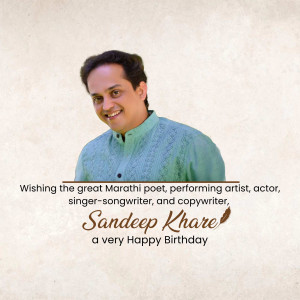 Sandeep Khare Birthday Wish Creative Design For Threads
