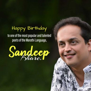 Happy Birthday Sandeep Khare Social Media Post For Facebook