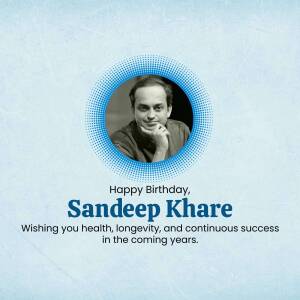 Happy Birthday Sandeep Khare Branding Post For Facebook