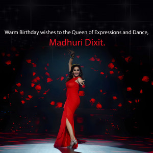 Madhuri Dixit Birthday Wish Artwork For Google Business Profile