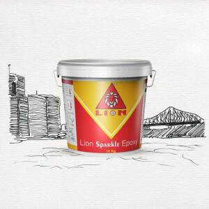 Lion Sparkle Epoxy Paint Bucket Artwork For Instagram