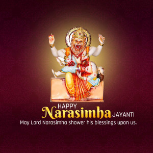 Happy Narasimha Jayanti Advertisement For Pinterest