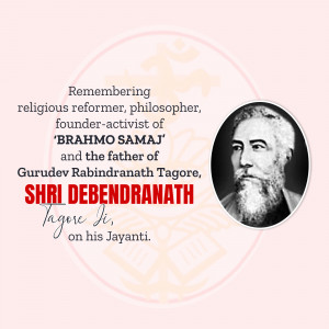 Remembering Shri Debendranath Tagore Design For Telegram