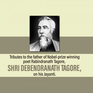 Shri Debendranath Tagore - Jayanti Tribute Design For Facebook