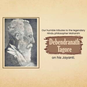 Debendranath Tagore Jayanti Image For WhatsApp