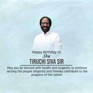 Happy Birthday Tiruchi Siva Business Poster For Instagram