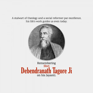 Debendranath Tagore Jayanti Marketing Image For Threads