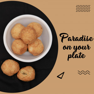 Paradise On Your Plate - Fried Delights Social Media Post For Facebook