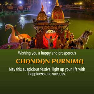 Chandan Purnima Celebration Graphic For Telegram