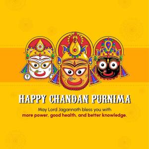 Happy Chandan Purnima Banner For WhatsApp