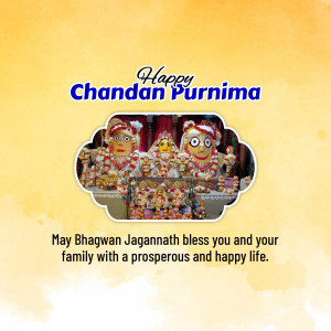 Happy Chandan Purnima Marketing Image For X