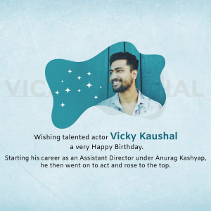 Vicky Kaushal Birthday Wish Poster For Instagram