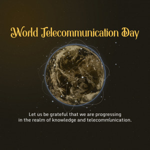 World Telecommunication Day Artwork For Telegram