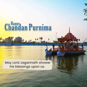 Chandan Purnima Celebration Branding Post For LinkedIn