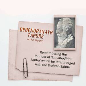 Debendranath Tagore Jayanti Social Media Post For Threads